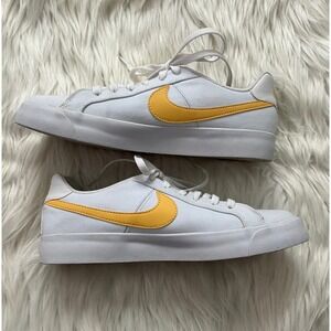 Nike Court Royale Canvas Sneaker 9.5 White Yellow
